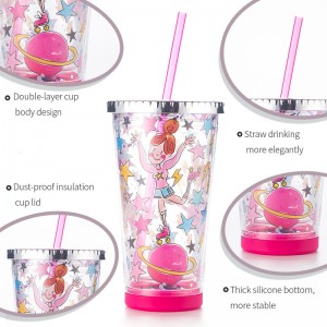 DIY Straw Plastic Cup